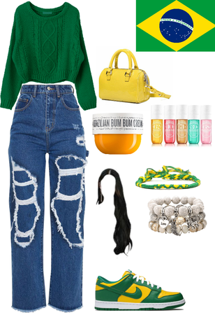 brazil inspired outfit🇧🇷