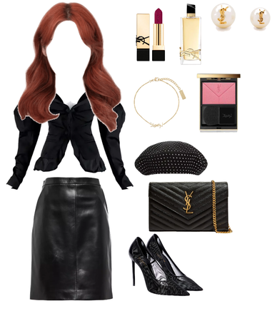 YSL black outfit