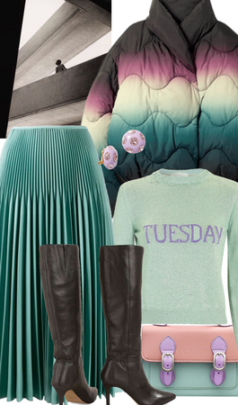 Tuesday puffer styling