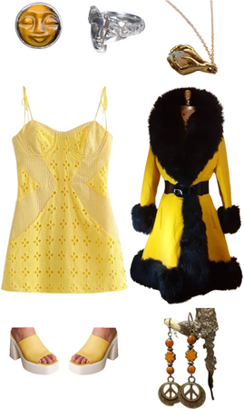 yellow dress outfit inspo