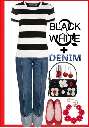 Black & White + Denim