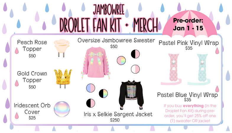 JAMBOWREE | Droplet Fankit + Merch (click to see)