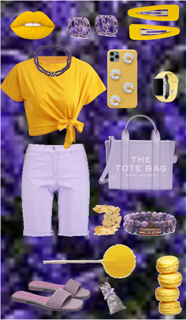 lavander and yellow