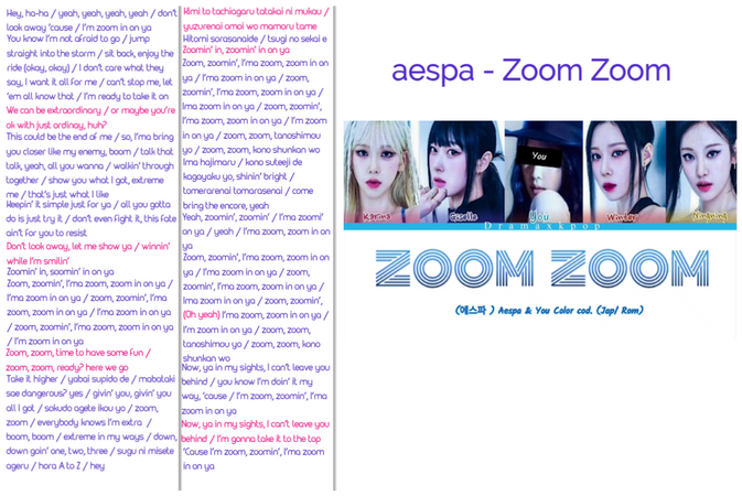 aespa 'Zoom Zoom' ARA Lines 5th Member