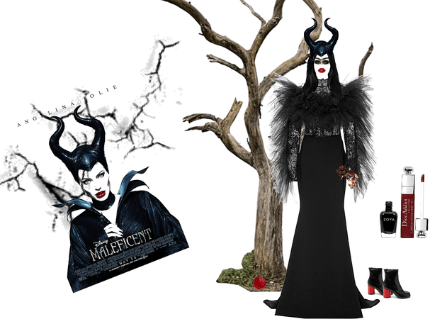 Maleficent Halloween #spookylook #spooklook