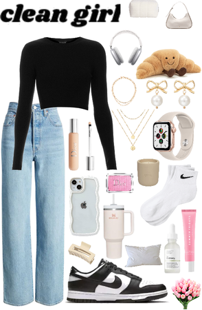 Clean girl Casual fit~