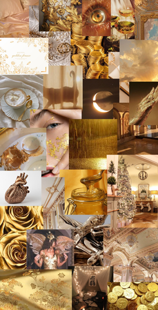 Aesthetic Gold Collage