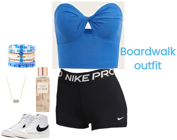 Summer boardwalk outfit.