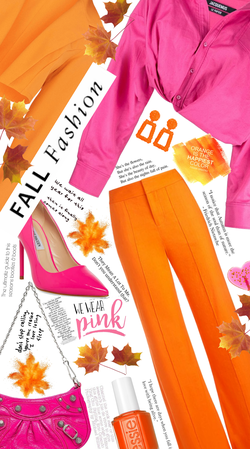 Fall - pink&orange