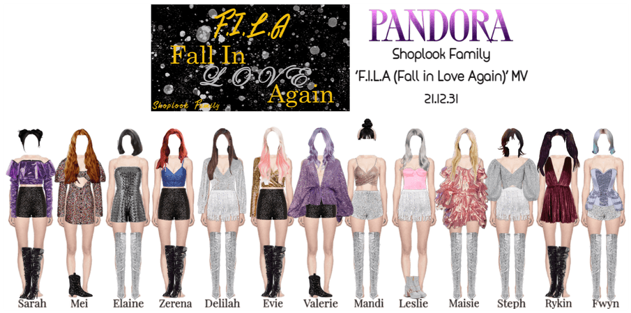 PANDORA "FILA (Fall In Love Again)" Shoplook Fam