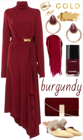 Burgundy + Gold