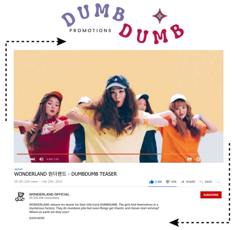 WONDERLAND - DUMB DUMB MV TEASER