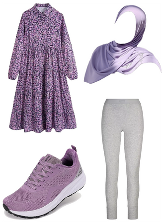Soft Summer: Lilac Hijabi outfit