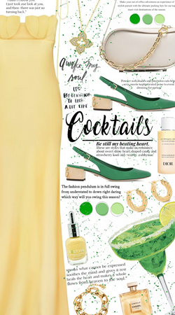 Green tequila cocktail
