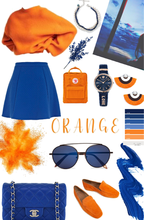 #orange and blue