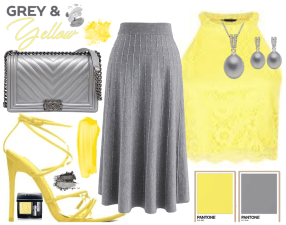 Grey and yellow