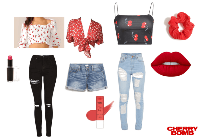 Scrunchie Picks My Outfits- Cherry Red