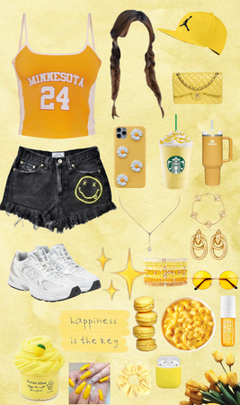yellow outfit for Summers/sports match