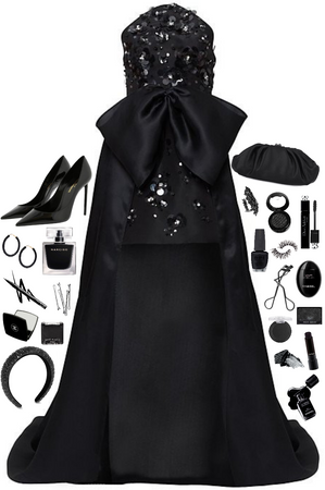 Black Bow Gown