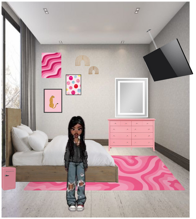 Pink baddies bedroom