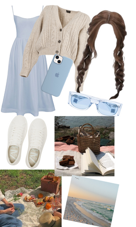 Blue picnic outfit!