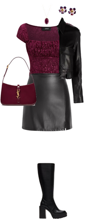 Leather and Maroon