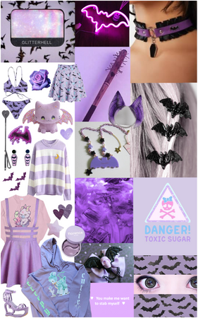 pastel purple bat