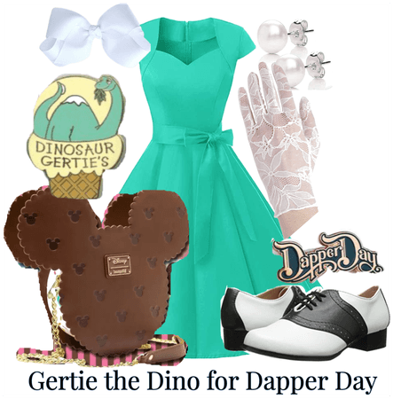 Gertie the Dino for Dapper Day