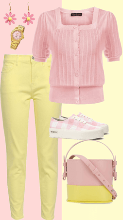 pink and yellow