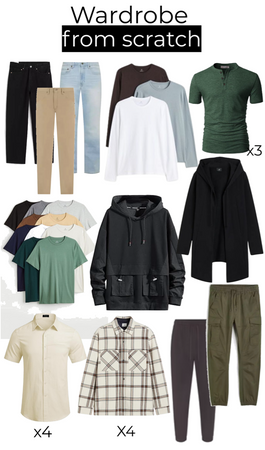 wardrobe from scratch (for boys)