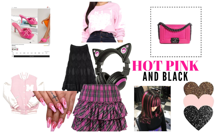 Everyday Black & Pink Look