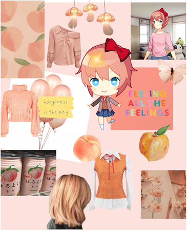 Literature Club Fruits: Sayori + peach