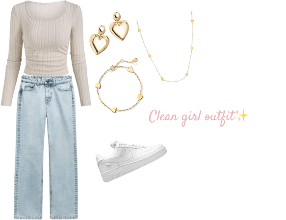 clean girl every day outfit✨✌🏼