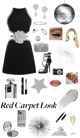 color|black&silver red carpet