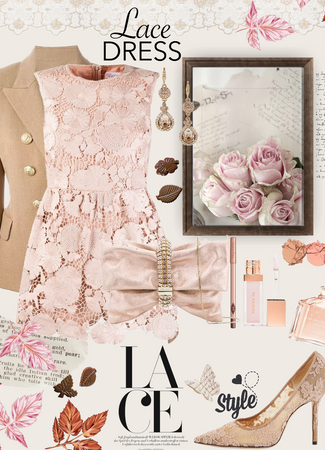 Lace dress 🌸😘🤗
