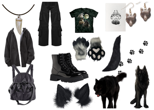 black wolf therain outfit