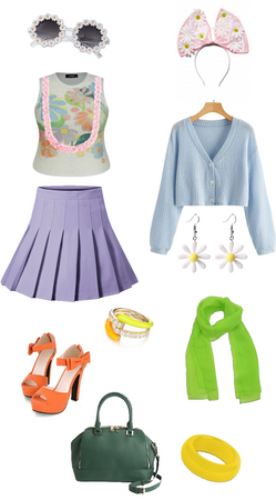 Daisy Flower  Fashionista themed inspired outfit!