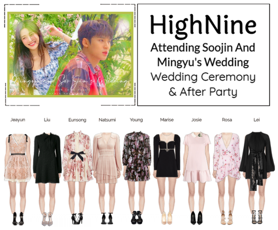 HighNine (하이 나인) Attending Soojin & Mingyu Wedding