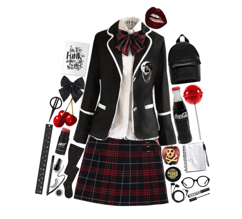 Punk school girl