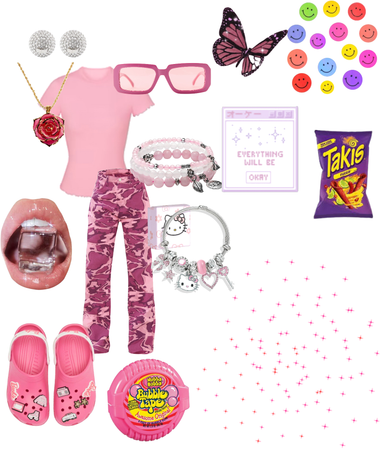 bubblegum pink fit w/additional accessories