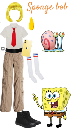 sponge bob costume idea
