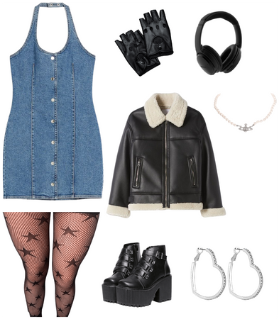 grunge y2k downtown girl outfit