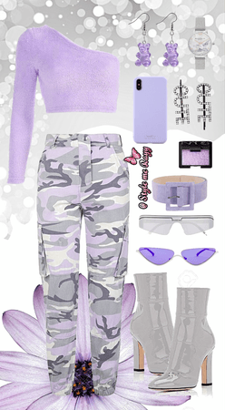 Purple and Grey Camo