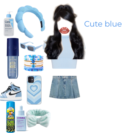 cute blue