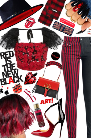 red & black 🃏 xox