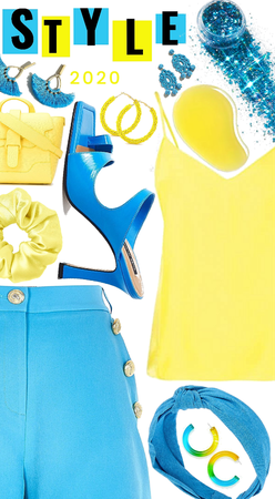 💛Neon blue/yellow  style 2020💛