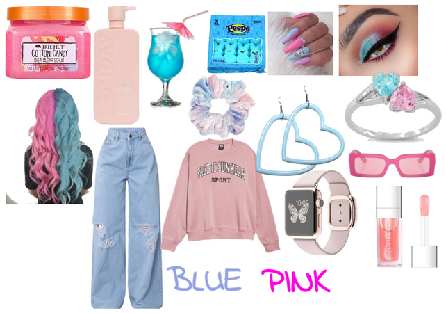 Pink and Blue