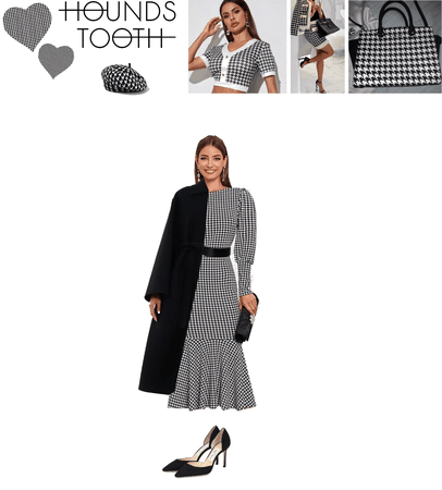 Houndstooth night chic formal outfit by g.o. 2022