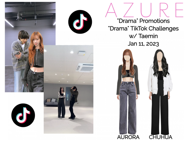 AZURE(하늘빛) "Drama" TikTok Challenges w/ Taemin