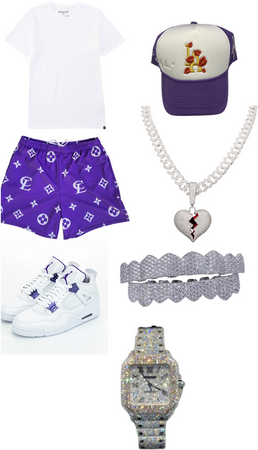white/purple fit